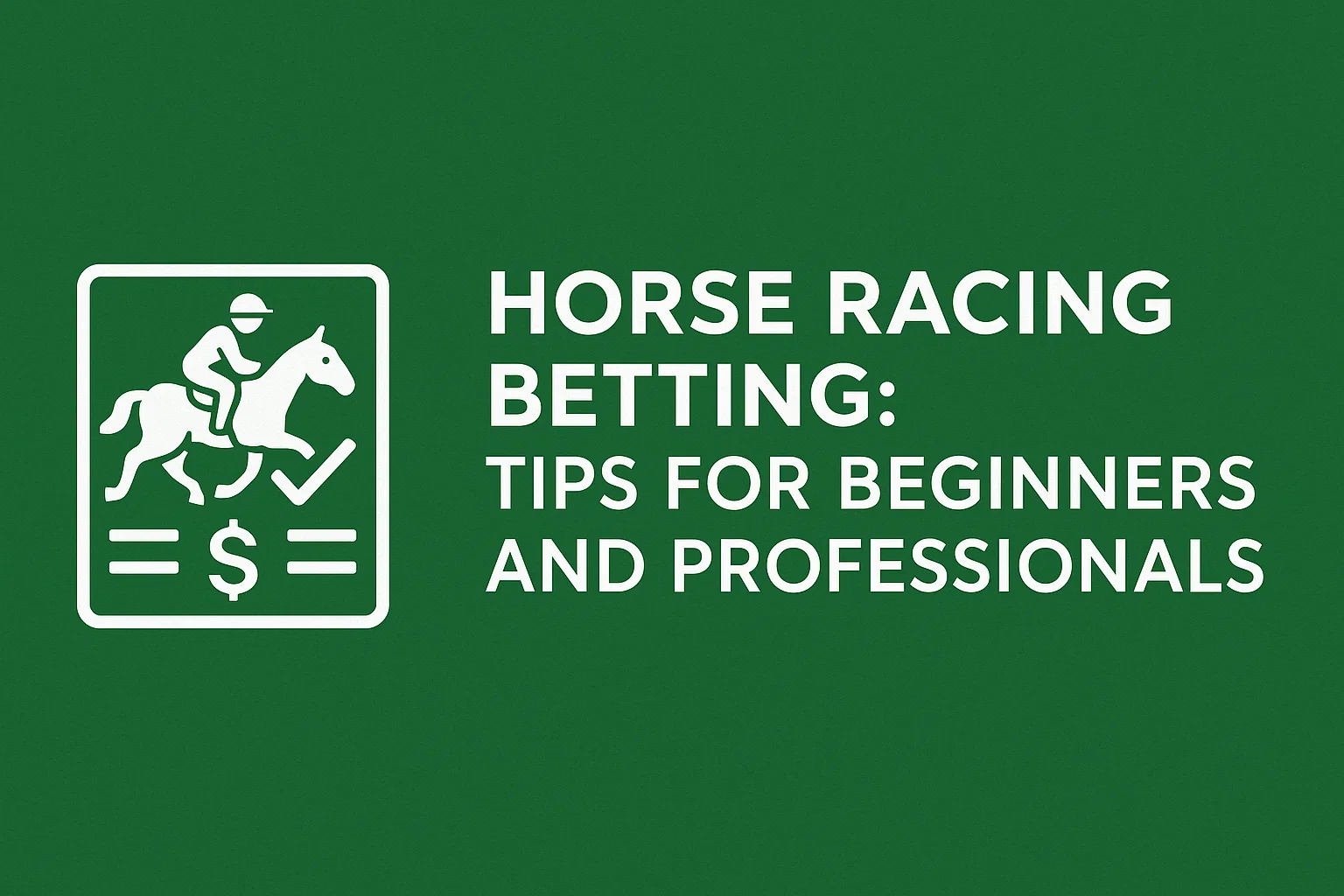Horse Racing Betting: Tips for Beginners and Professionals
