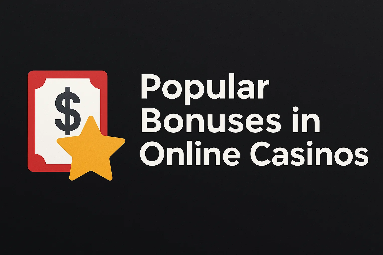 Popular Bonuses in Online Casinos